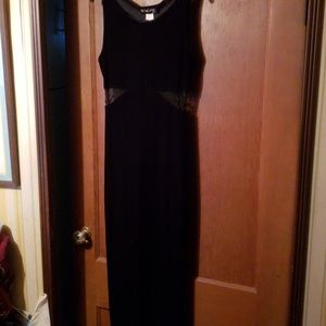 Black velvet dress